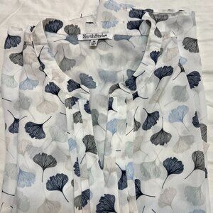 Ginko Leaf pattern blouse